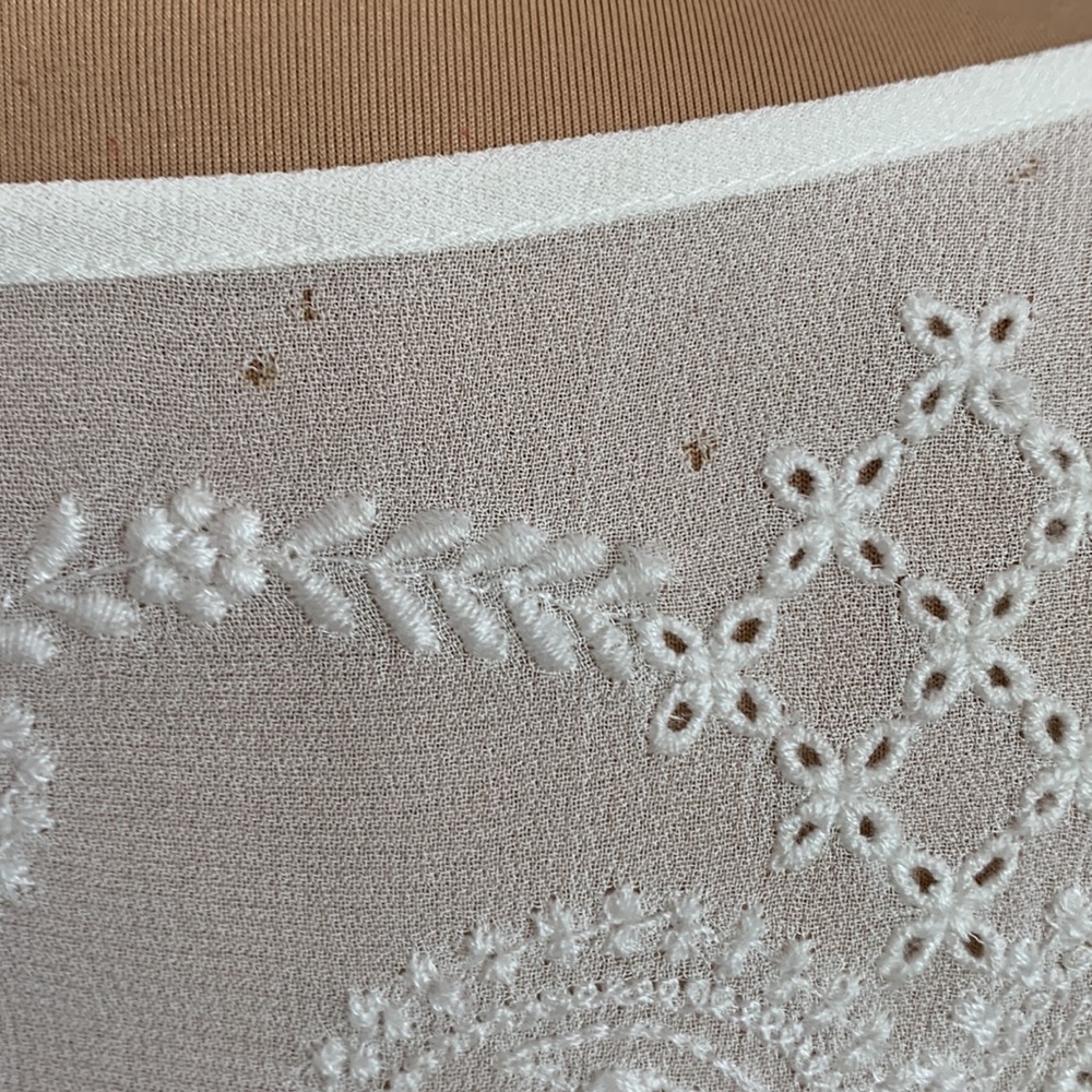 Lucky Brand Boho White Crochet Lace‎ Mini Dress Size S - Picture 9 of 12